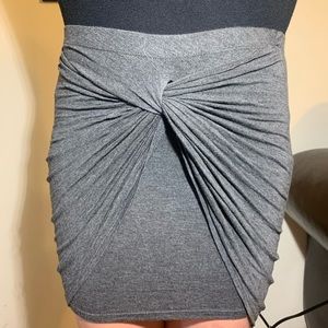 Twisted grey skirt